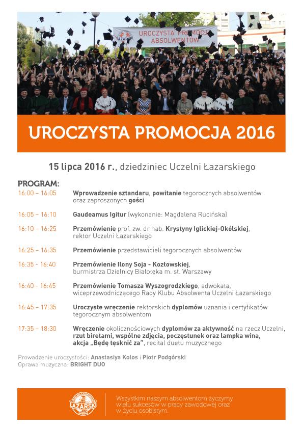 uroczysta promocja 2016